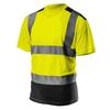 Warning T-Shirt Dark Bottom Yellow M - T N81-730-M
