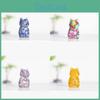 Resin Crystal Cat Figurine With Handmade Resin Art For Home Decor And Gift Giving