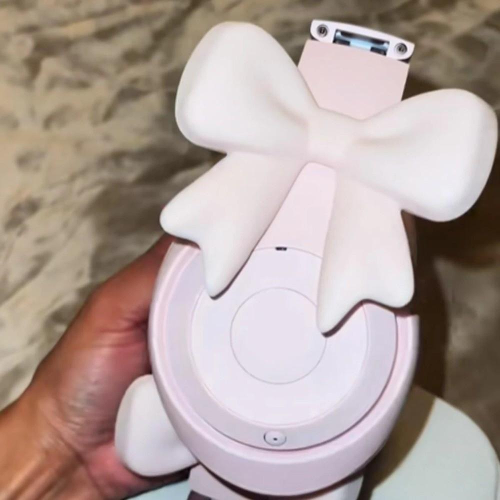 DIY Silicone Bow Headphone Accessory Clip on 3D Bows Decor for Earphone Headphone Clip Decor Women