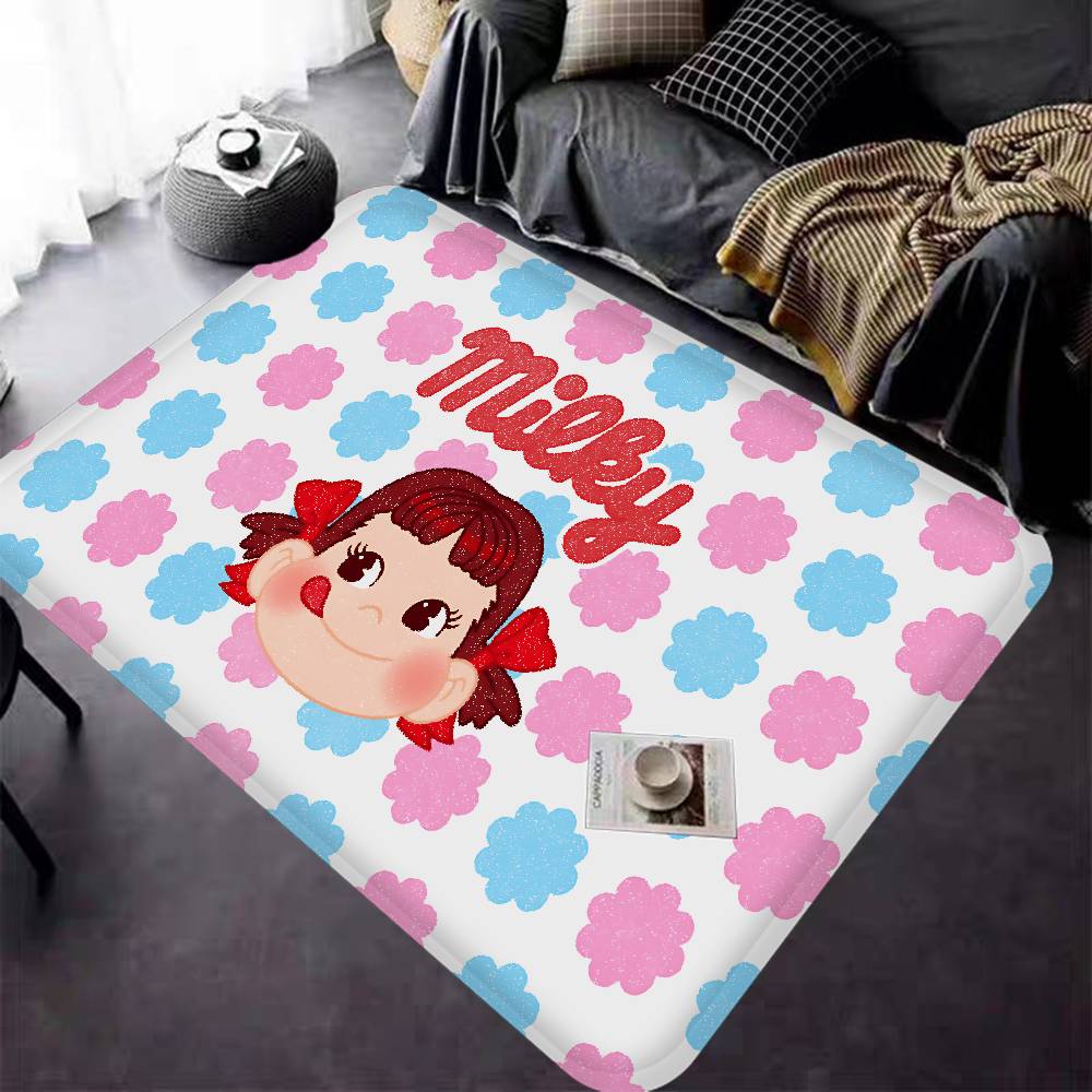 CUTE M-Milky P-Peko-chan Kitchen Mat Nordic Style Bedroom Living Room Doormat Home Balcony Anti-Slip Welcome Rug