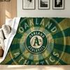 Oakland Athletics Druck Flanelldecke Hohe Qualität Warm Bequem Decke für Alle Jahreszeiten Perfekt für Geschenke Heimdekoration