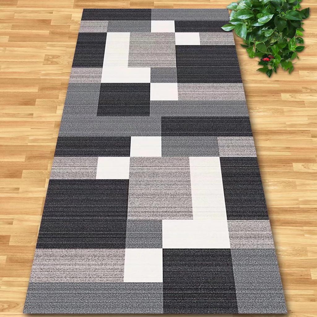 Modern Luxury Aisle Walkway Carpet Runner Hall Passageway Home Large Rugs Non-slip Kitchen Aisle Mat Bedroom Decora Floor Mats