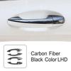 Car Door Handle Bowl Cover Trim Carbon Fiber Pattern For Mercedes Benz A B C GLC Class W177 W247 W205 X253 Exterior Accessories
