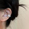 Bling Zirconia Square No-Piercing Ear Clip - Painless, Colorfast, Light Luxury Earring