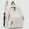 Solid Color Backpack Men's And Women's Large Capacity Travel Backpack Student Schoolbag