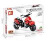 Senbao Motorcycle Building Blocks Assembly Model Toy with Display Base - Perfect Gift for Boys