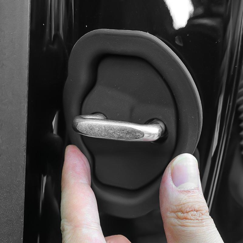 Încuietoare ușii mașinii capac cataramă Amortizor de șoc Încuietoare ușii automată Anti-coliziune cu absorbție a șocurilor Pad de protecție pentru Tesla Model 3/Y