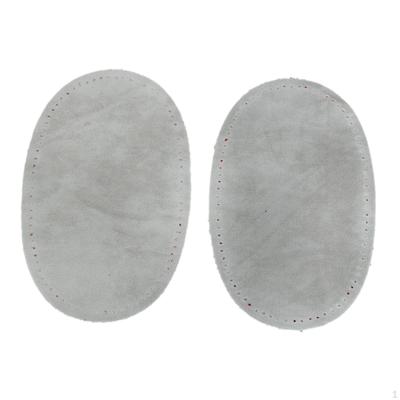 Wildlederstoff Jeansflicken Grau 2 Stück Jeans Reparatur .5 Zoll x 3.5