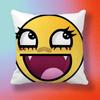 New Funny TrollFace  Pillow cover gift High definition digital printingSurprise vivid pattern Household