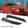 2Pcs Car Rear Window Side Spoiler Splitter Lip Trims Carbon Fiber Look for BMW 1 Series F20 F21 2012 2013 2014 2015 2016-2019