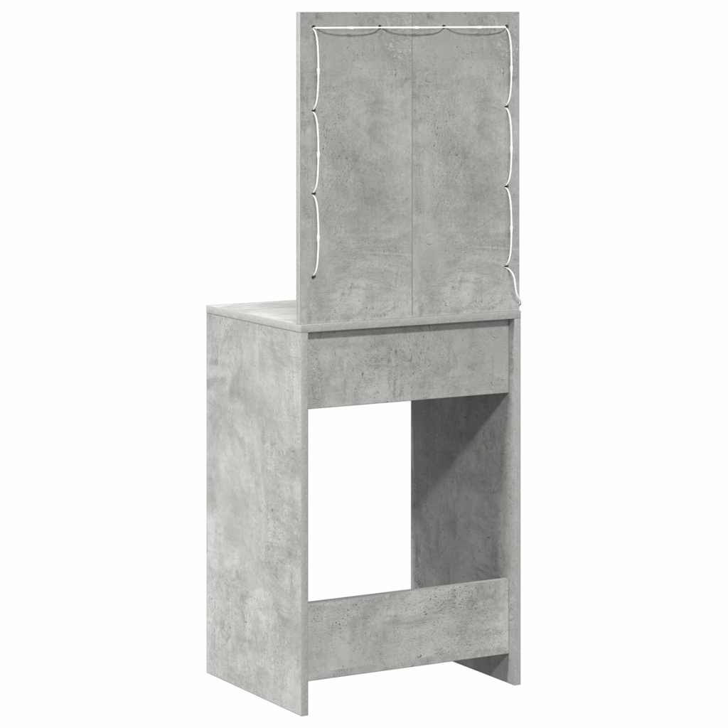 Makeup Table Concrete Grey 50 x 41 x 135 cm Particleboard