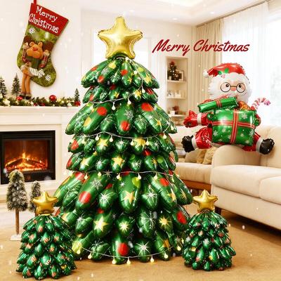 Fengge Christmas Decor Set with Trees and Santa