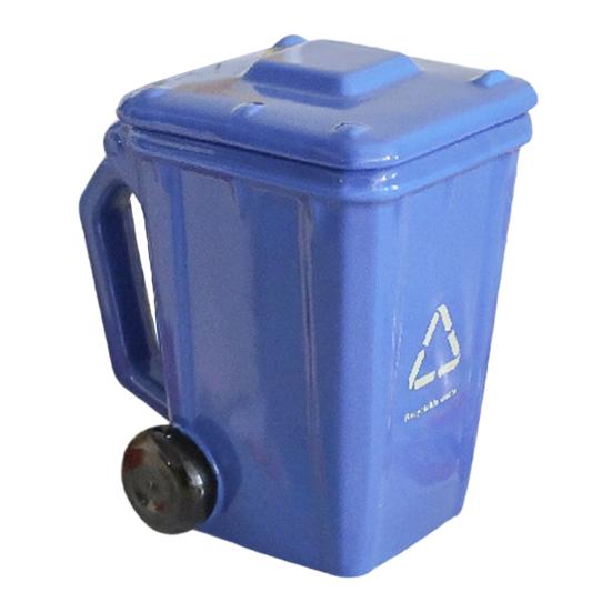Yousheng Funny Trash Bin Ceramic Mug with Lid, Novelty Garbage Can Drinking Tea Cup with Handle, Recycling Bin Coffee Mug, Gag Gifts for Coworkers