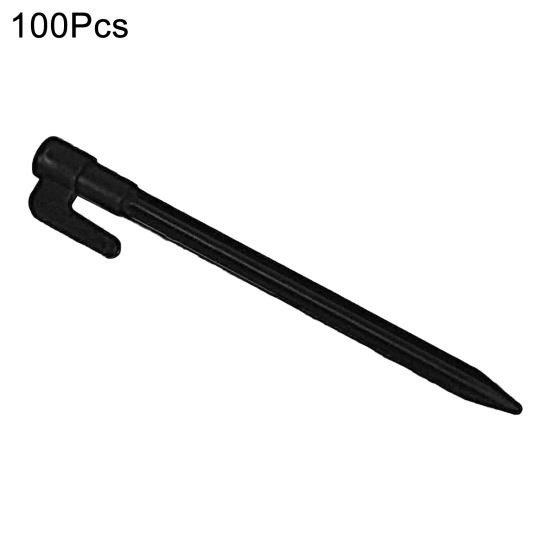 100Pcs Camping Tent Stake Heavy Duty Lawnmower Boundary Wire Stake Outdoor Garden Yard Patio Lawn Tarp Canopy Windproof Ground Spike Tent Peg