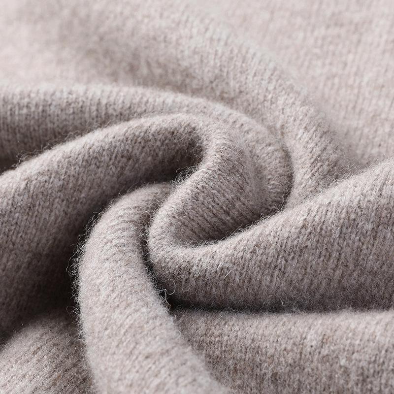 Men's Winter Australian Wool Half-High Collar Sweater – 100% Pure Wool, Thick and Warm.