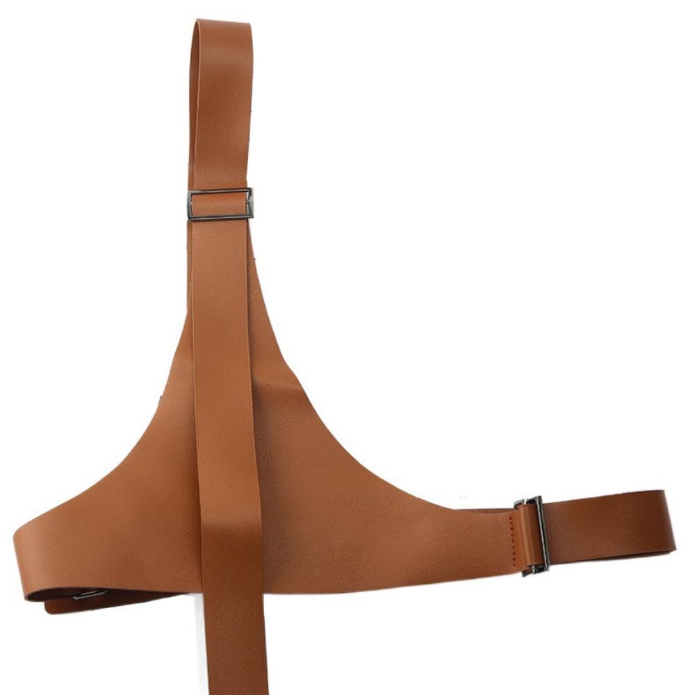 Punk Women Waist Harness PU Leather Body Suspender Fashion One-shoulder Strap Belt  Dress Suit