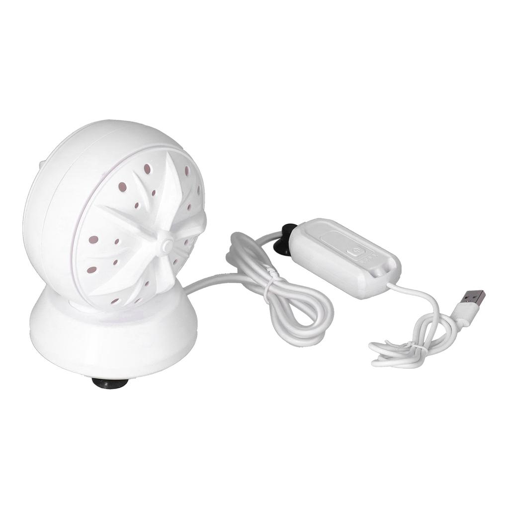 Ultrasonic Dual Turbine Washing Machine Mini Portable Underwear Rotating Washer 100?240VEU Plug