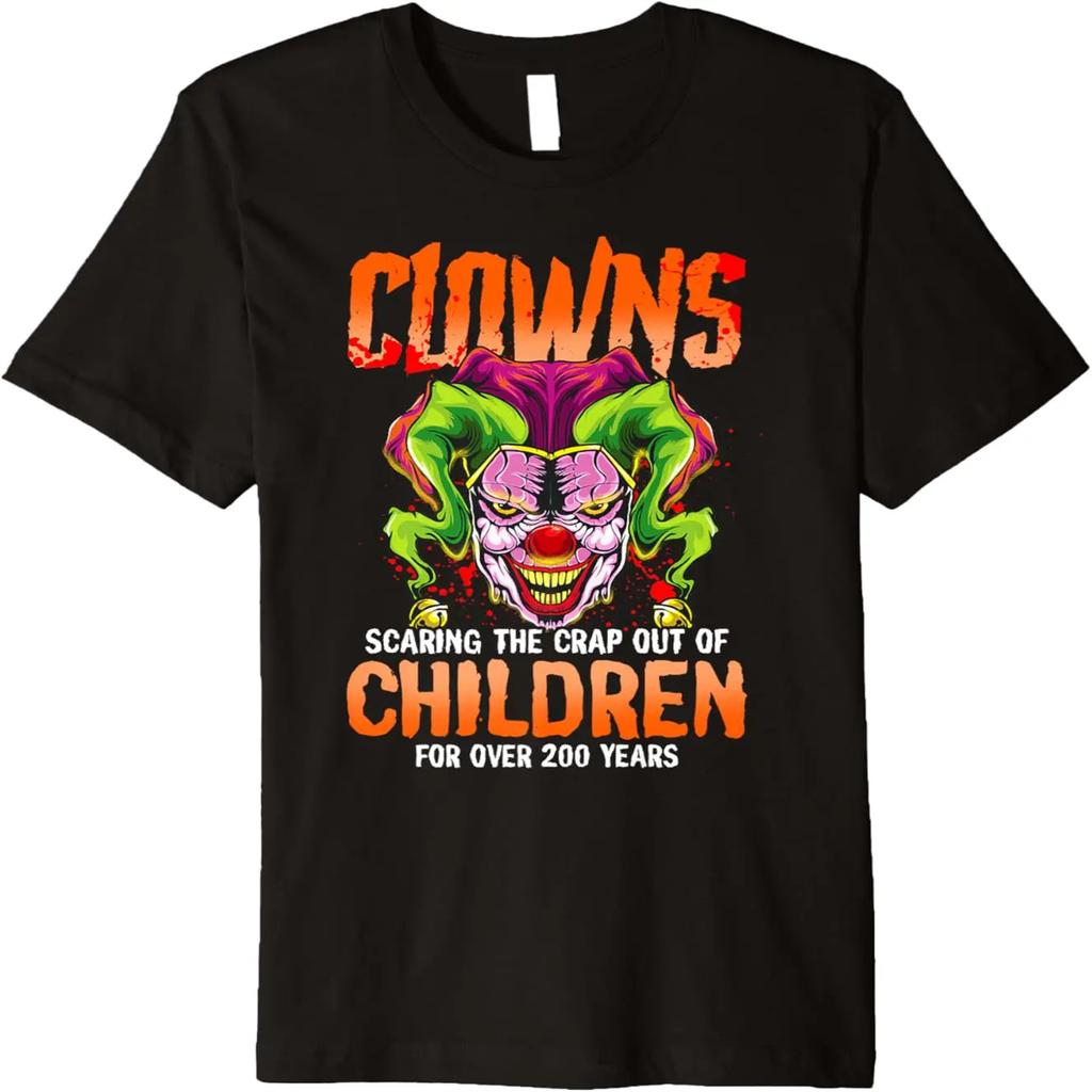 Vintage Circus Terror Horror Clown Graphic Premium T-Shirt