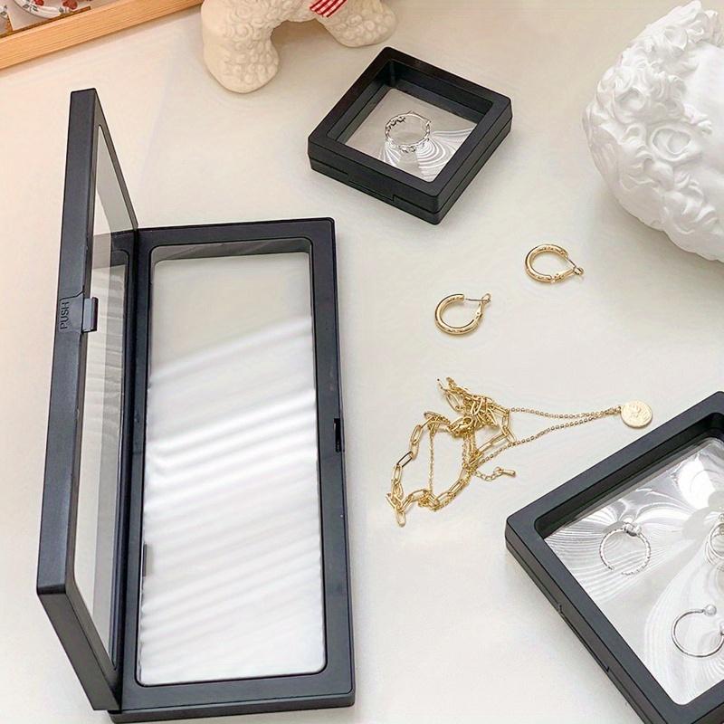 PP Jewelry Box, Simple Clear Jewelry Storage Box for Home and Travel, Gift for Valentine's Day Back To School