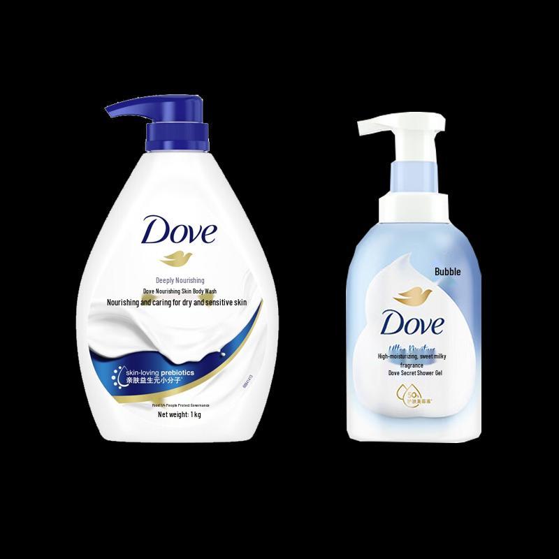 Dove Глубоко питательный гель для душа и мусс дуо