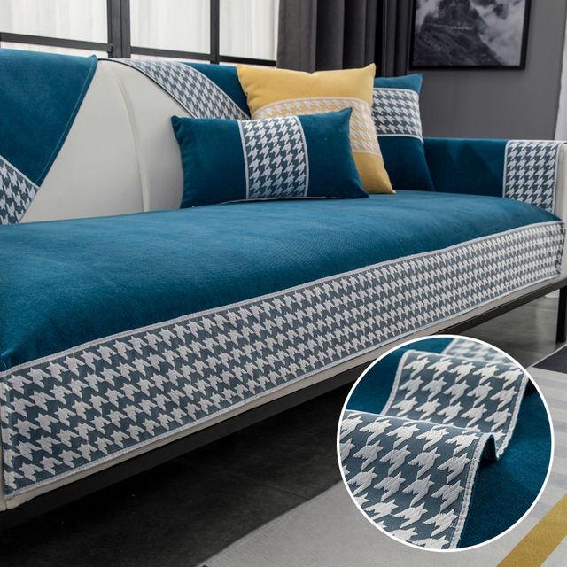 Cotton Linen Sofa Cover High High-grade Anti -Slip Sofa Cushion Sofa Towel Home Use Living Room Sofa Full Cover Four Seasons Available
