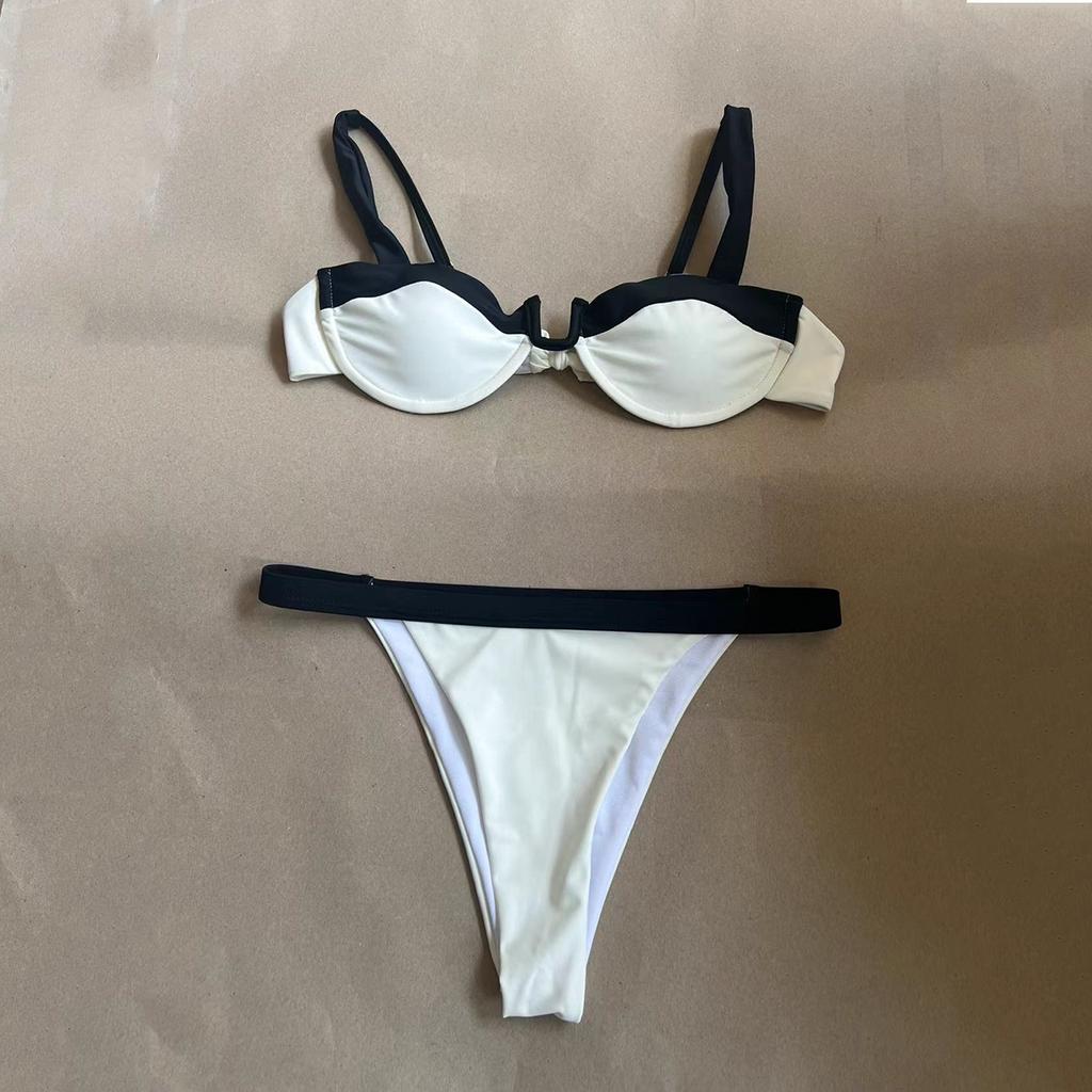 Push Up Bikinis Sexy Feminino Maiôs Swimwear Feminino Brasileiro Conjunto Biquíni Maiô Maiôs Patchwork Beachwear