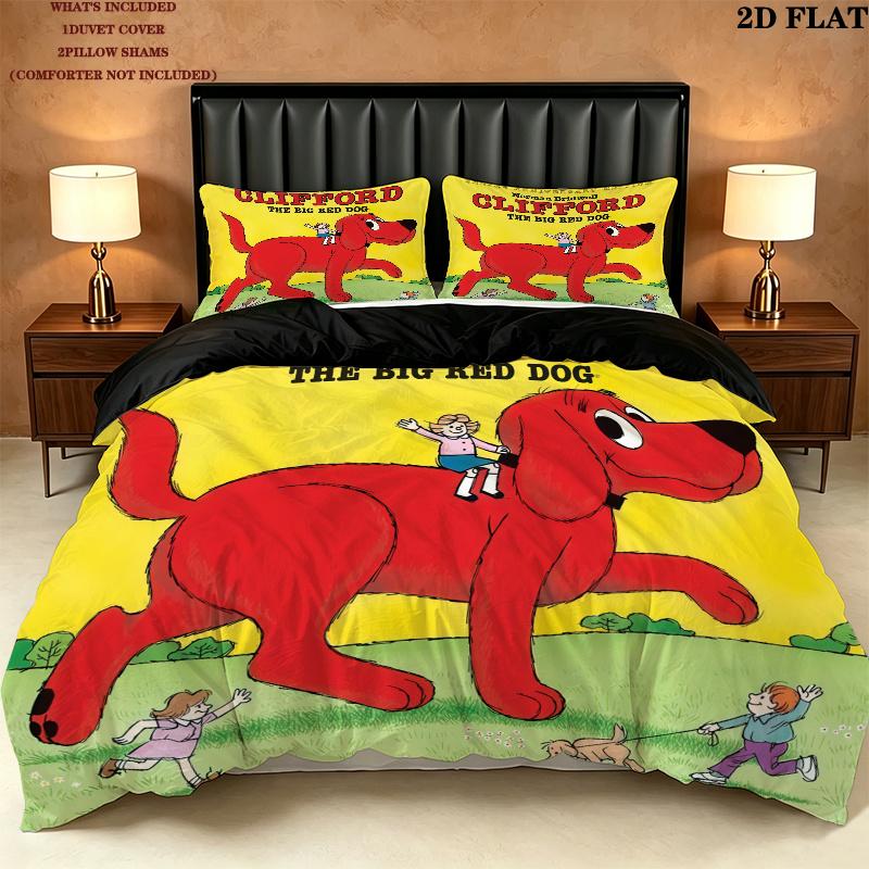 Pimpa Bedding Quilt Set Quilt Cover Pillowcase Home Decoration Birthday Gift (1 * duvet cover + 2 * pillowcase, without core)