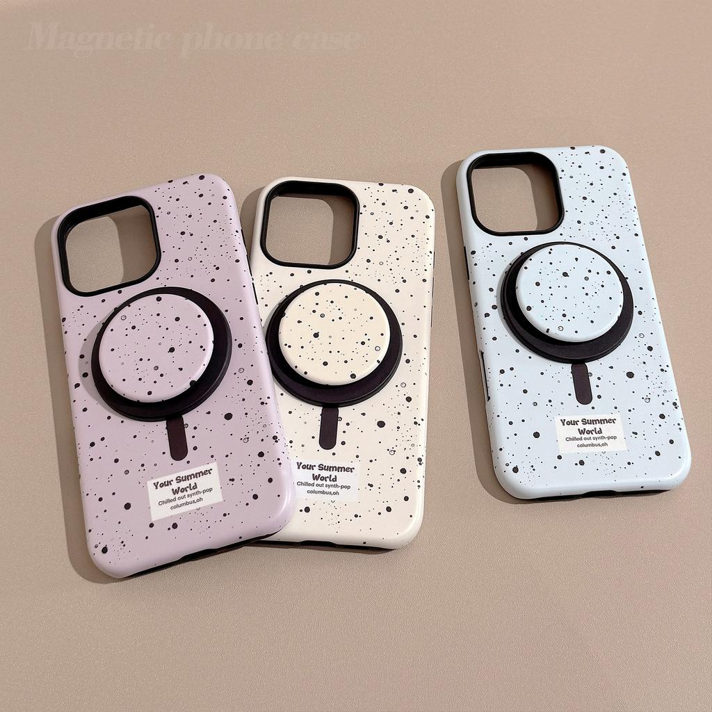 Ink Splashing Magnetic Bracket Apple 15 Mobile Phone Case IPhone 16 Promax Suitable for 13 Philin Korean Niche 11 Hard