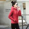 New Women's Cotton-padded Slim-fitting and Light Korean Lamb Wool Hooded Jacket Multi-color