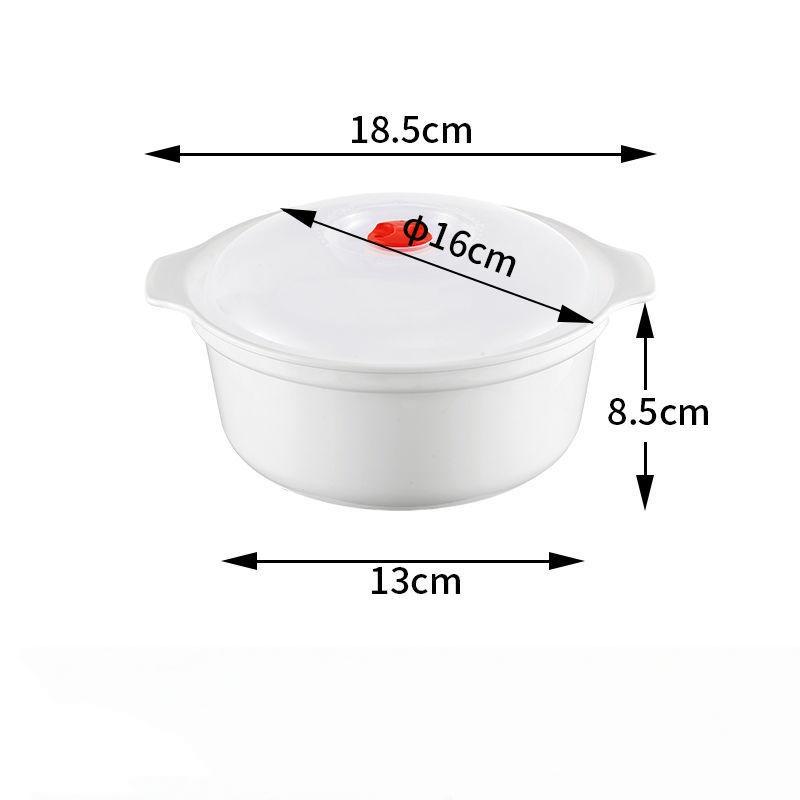 Microwave Heating Bowl Plastic Special Box Heated Fresh-keeping Lid Environmentally Friendly Food-grade Kitchen Tools