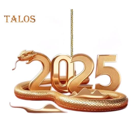 

1/2 шт. подвеска в виде змеи для автомобиля, акриловые рождественские подвесные украшения на Новый год, милый узор для подарочной коробки, украшение, универсальная подвеска для сумки, окна, сада 1pc