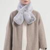 Lala Téli szőrme sál két tónusú szürke Lalaf227