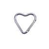 10 Piezas Mosquetón de Aluminio en Forma de Corazón Clip Llavero Gancho para Llavero para Exterior Hebilla Colgante para Botella de Agua Accesorios para Kit de Viaje