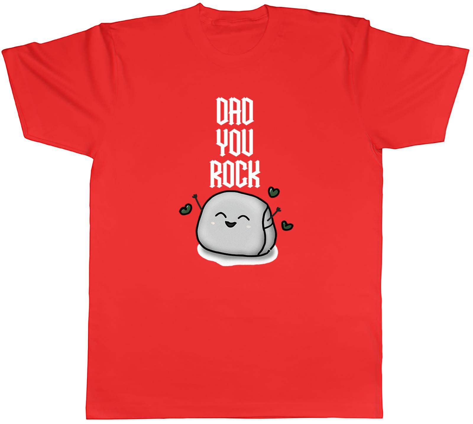Fathers Day Unisexs TShirt Dad You Rock Birthday Unisex Tee Gift S