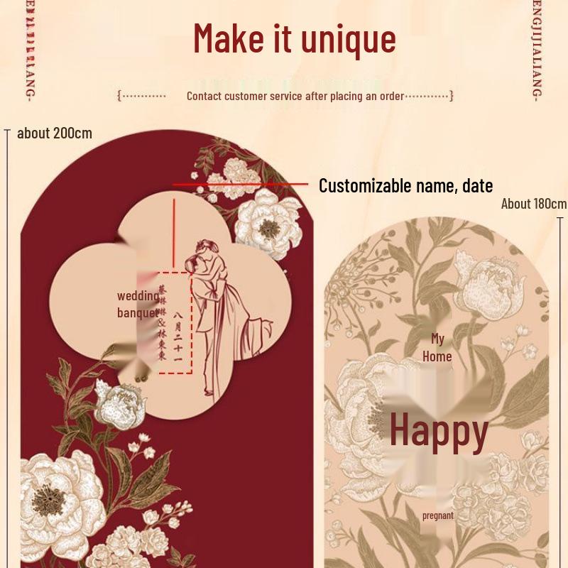 Wedding Engagement Photo Area Decoration Set: Balloon Kit & Welcome Board for Background Wall