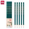 Deli 33310 HB Hexagonal Wooden Pencils, Mixed Styles, 50-Pack