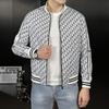 Men's European Style Printed Lapel Jacket - Stylish, Roguish, and Lightweight for Spring and Autumn.