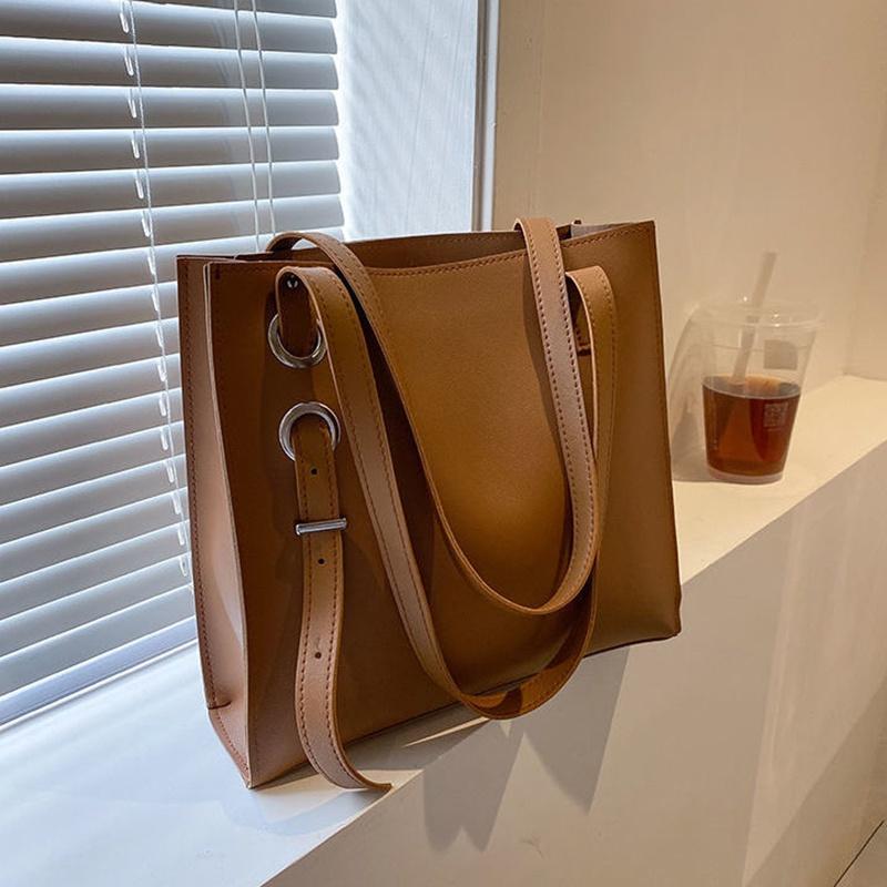 IELGY Retro One-Shoulder Fashionable Korean Shopping Bag for Women