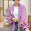 Breathable Flower Shawl Embroidered Seaside Vacation Cloak Sunscreen Scarf  Neck Decoration