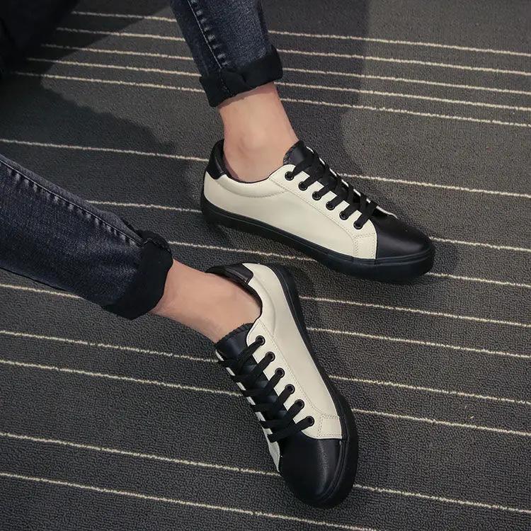 Vulkaniserte sko for menn Komfortable sneakers Mann Nyhet i Fritidssko Pustende Merkevaretilbud Klassisk Original Lav Pris Arbeid