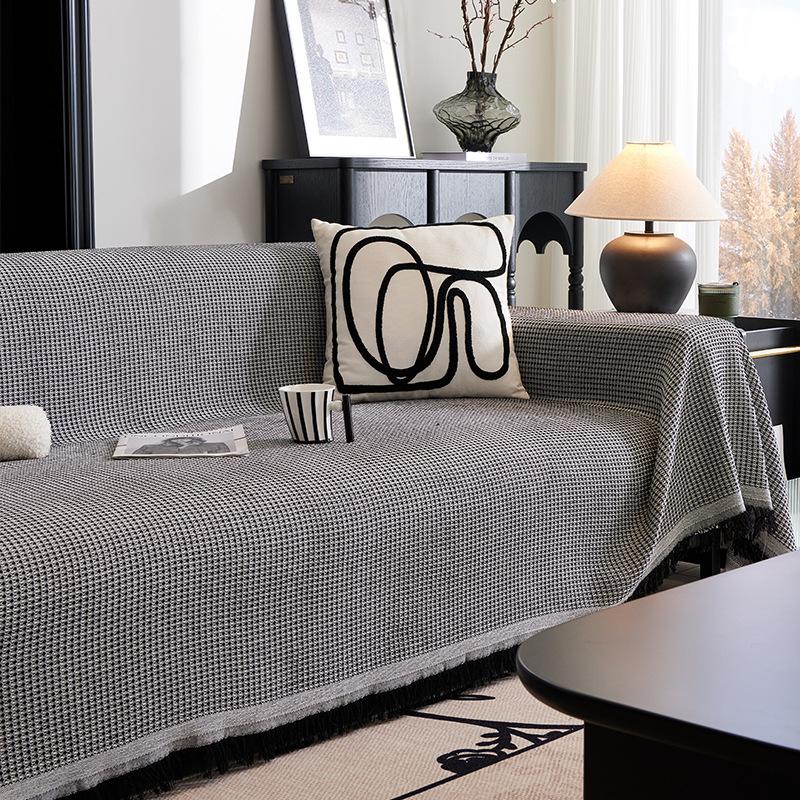 

Вафельный чехол для дивана, полное покрытие, хлопковый диван, универсальный чехол для дивана Four Seasons, универсальный универсальный чехол 180*420CM