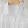 Lace Stitching White Women's Long Sleeve Shirt - Spring 2025 Commuter Style