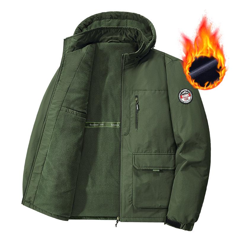Winter Cotton-padded Men's Jackets Autumn and Winter New Plus Size Trendy Thickened Cotton-padded Jackets Winter Cotton-padded Jackets Tops