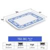 Melamine Rectangular Serving Tray for Cups, Bread, and Cake
