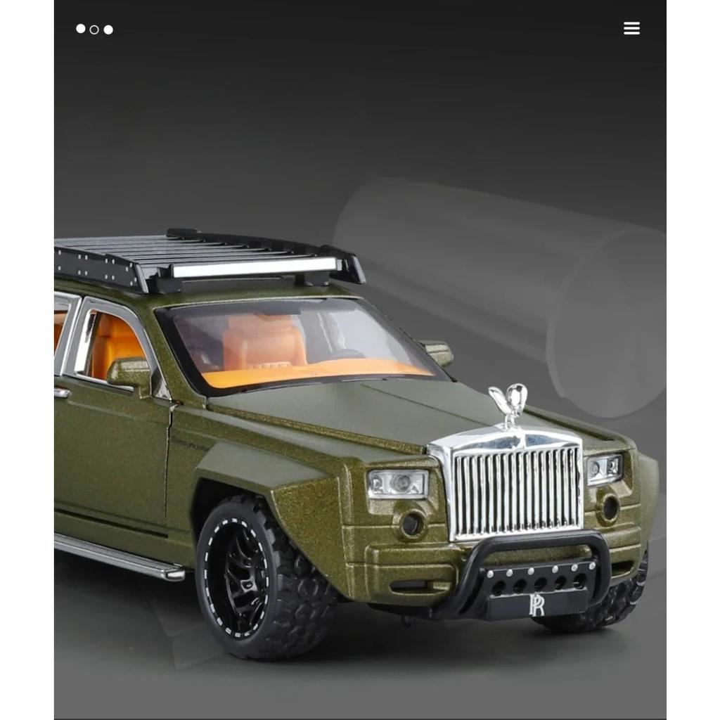 1/32 Rolls-Royce Phantom 6X6 Alloy Car Model Diecasts Metal Toy Off-road Vehicles Model Sound and Light Kids Gifts