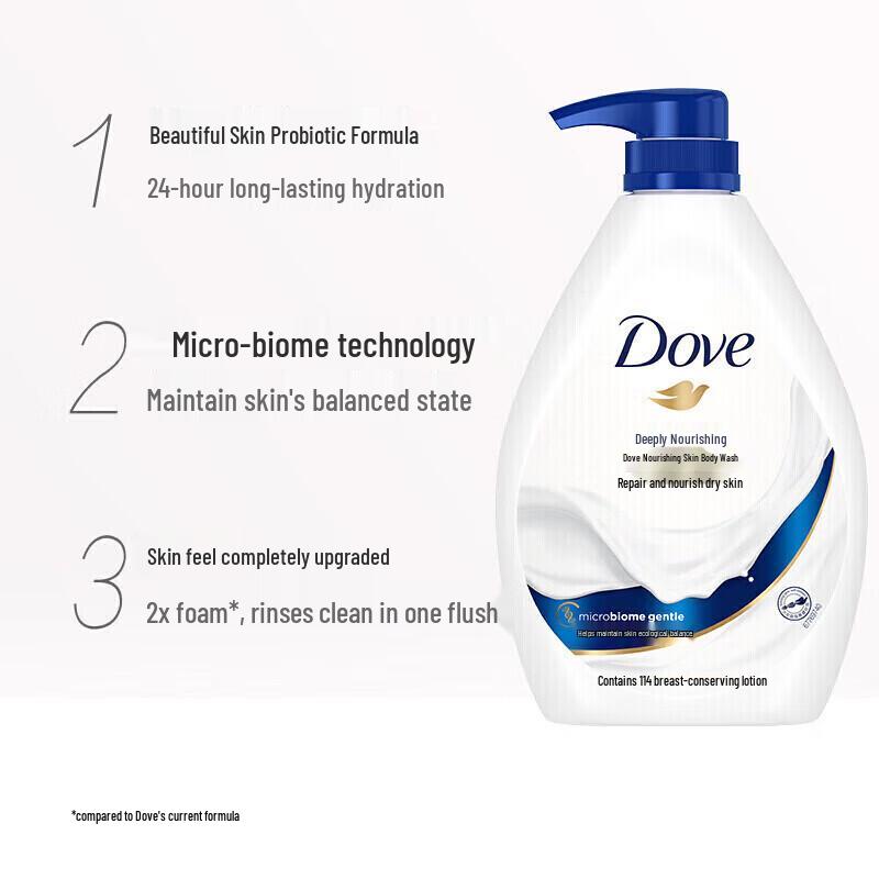 DOVE Deeply Nourishing Shower Gel & Shampoo Bundle