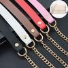 120Cm Replacement Shoulder Strap Crossbody Bag Belt  Pu Leather Handle With Metal Chains Bag Replacement Accessories