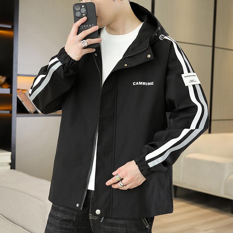 Coat Men's Spring and Autumn New Style Youth Men's Coat Jacket Korean Style Trendy Student Top Thin and Thick