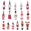 Decoration Snowman Table Decor Santa Claus Bottle dress up Christmas Ornaments Wine Bottle Cover