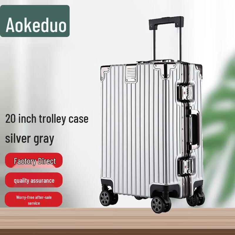 

AOKEDU Veteran Commemorative Aluminum Frame Spinner Luggage